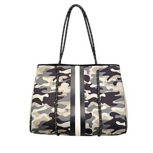 Haute Shore Ryan Safari Camo Neoprene Purse Shoulder Bag Tote